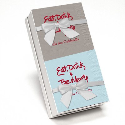 Eat Drink & Be Merry Napkin Gift Set
